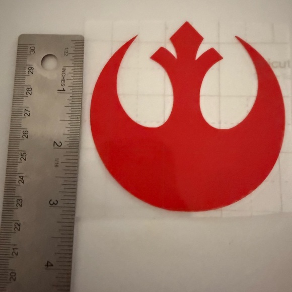 Red Rebel Alliance Vinyl Decal 3.5”x3.5” cool waterproof permanent Star Wars hot - Picture 2 of 3